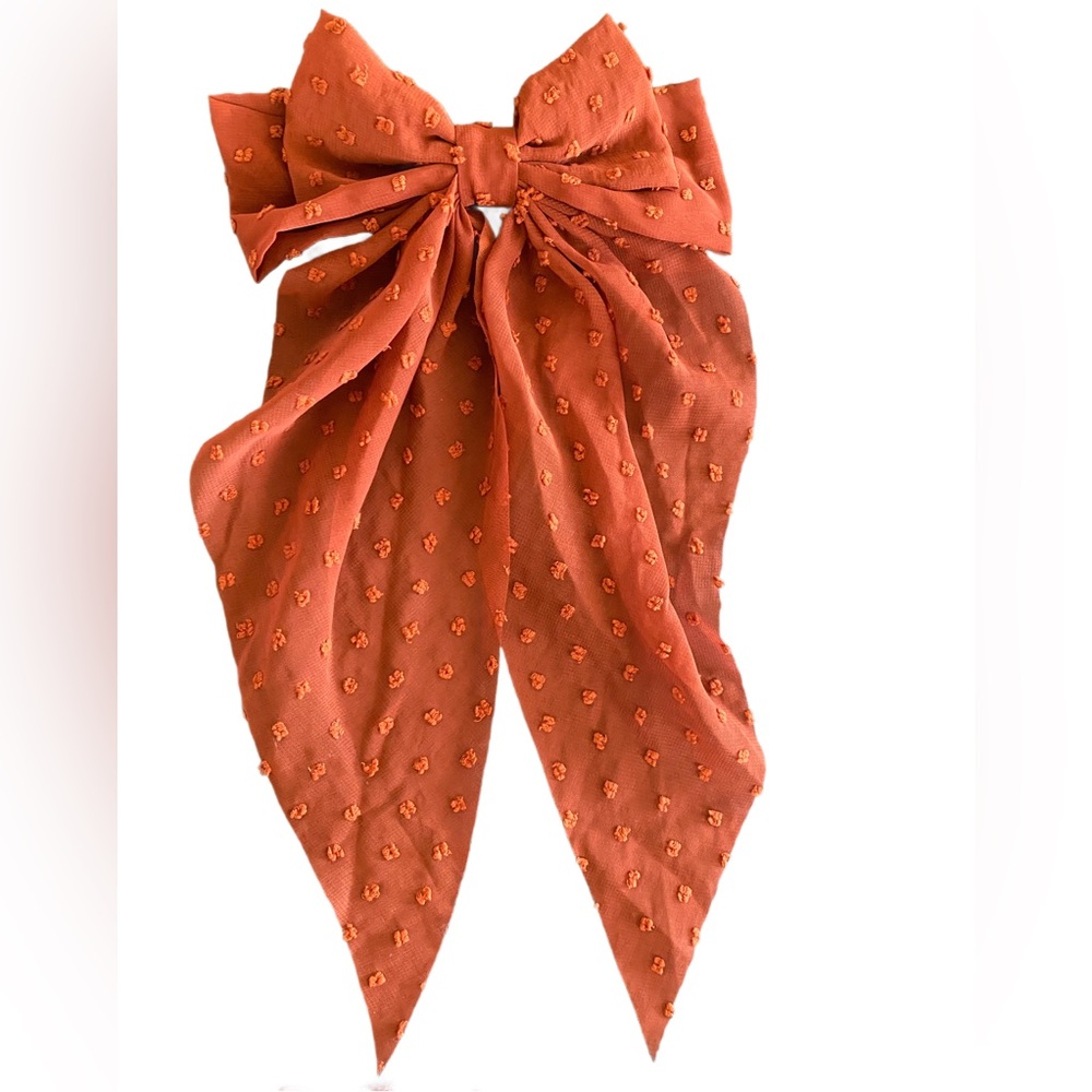 Womens, children’s girls hair bow NWT light pink large size clip on back